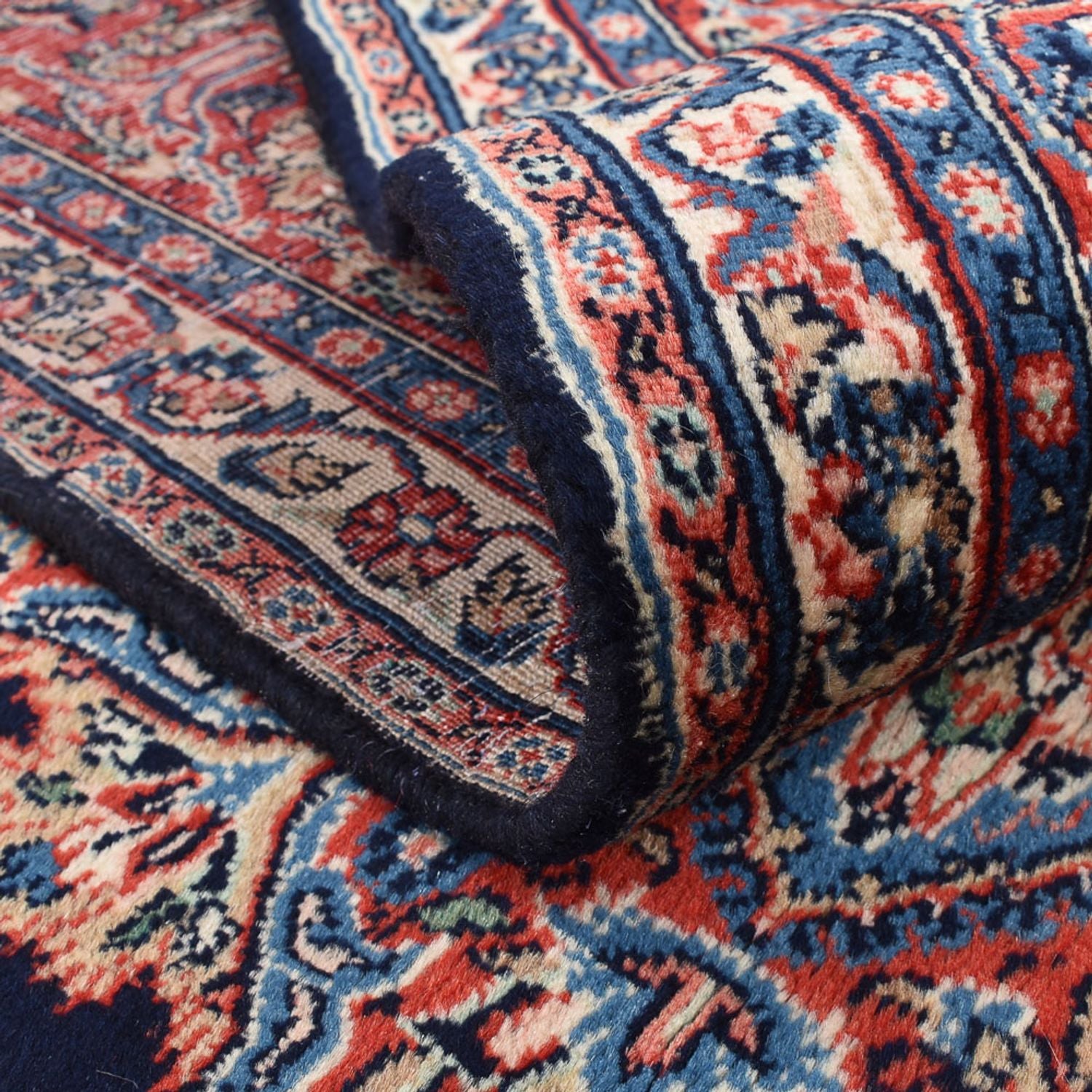 Alfombra persa - Clásica - 302 x 201 cm - azul oscuro