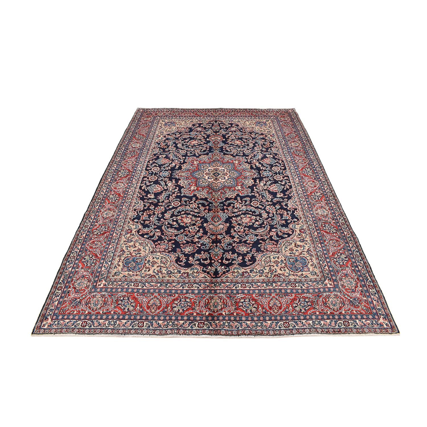 Alfombra persa - Clásica - 302 x 201 cm - azul oscuro