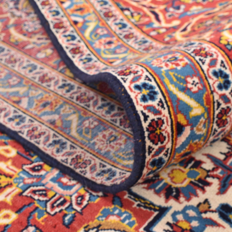 Alfombra persa - Keshan - 398 x 295 cm - azul oscuro