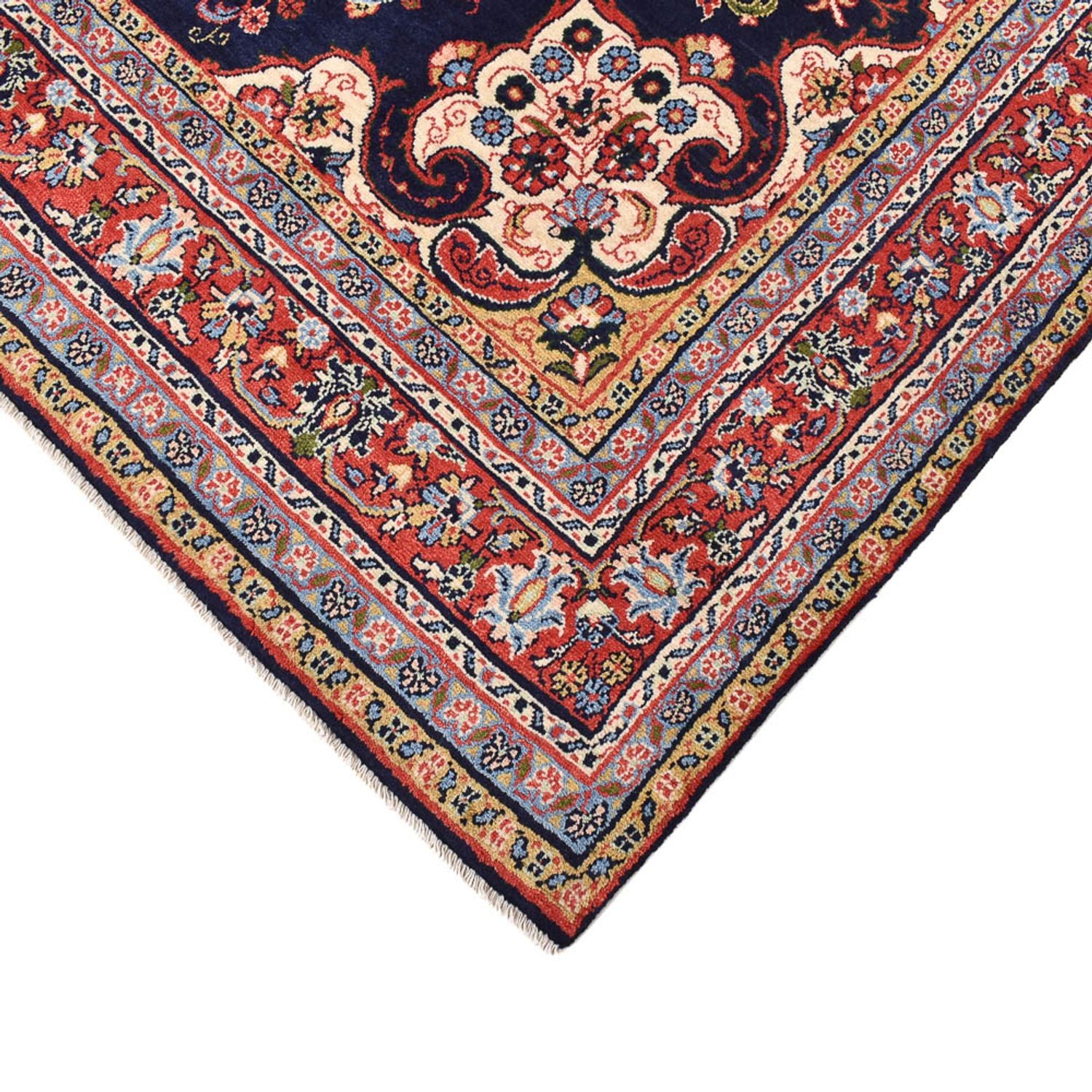 Alfombra persa - Nómada - 297 x 193 cm - azul oscuro
