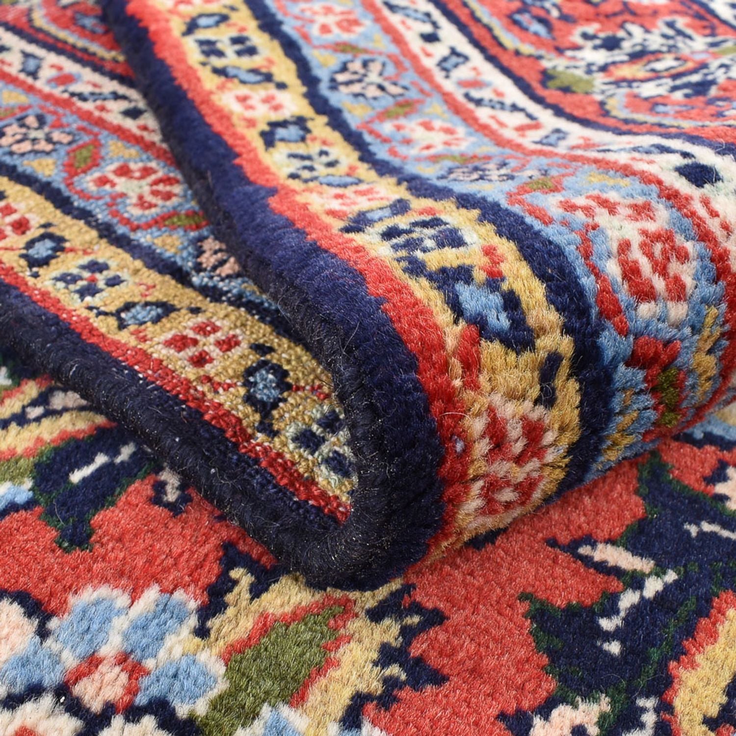 Alfombra persa - Nómada - 297 x 193 cm - azul oscuro
