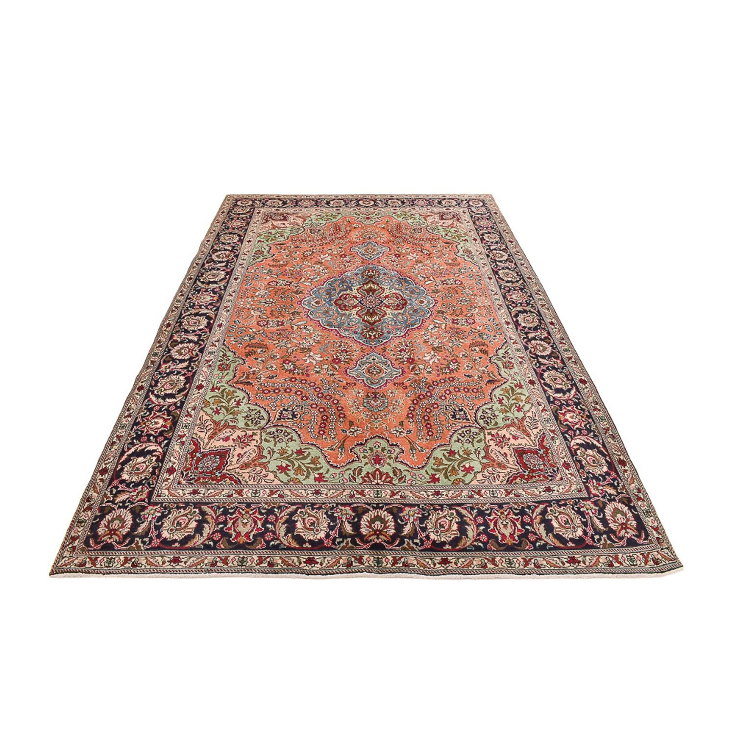 Alfombra persa - Tabriz - 307 x 198 cm - rojo claro