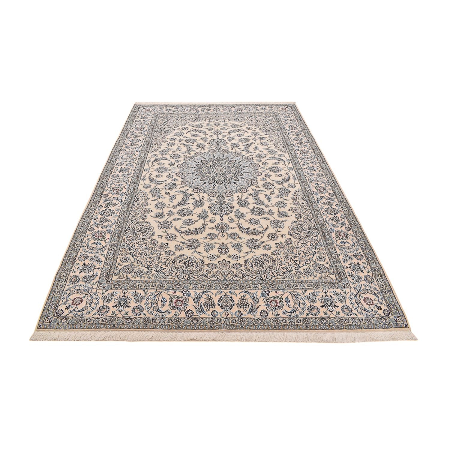 Alfombra Persa - Nain - Real - 312 x 209 cm - blanco