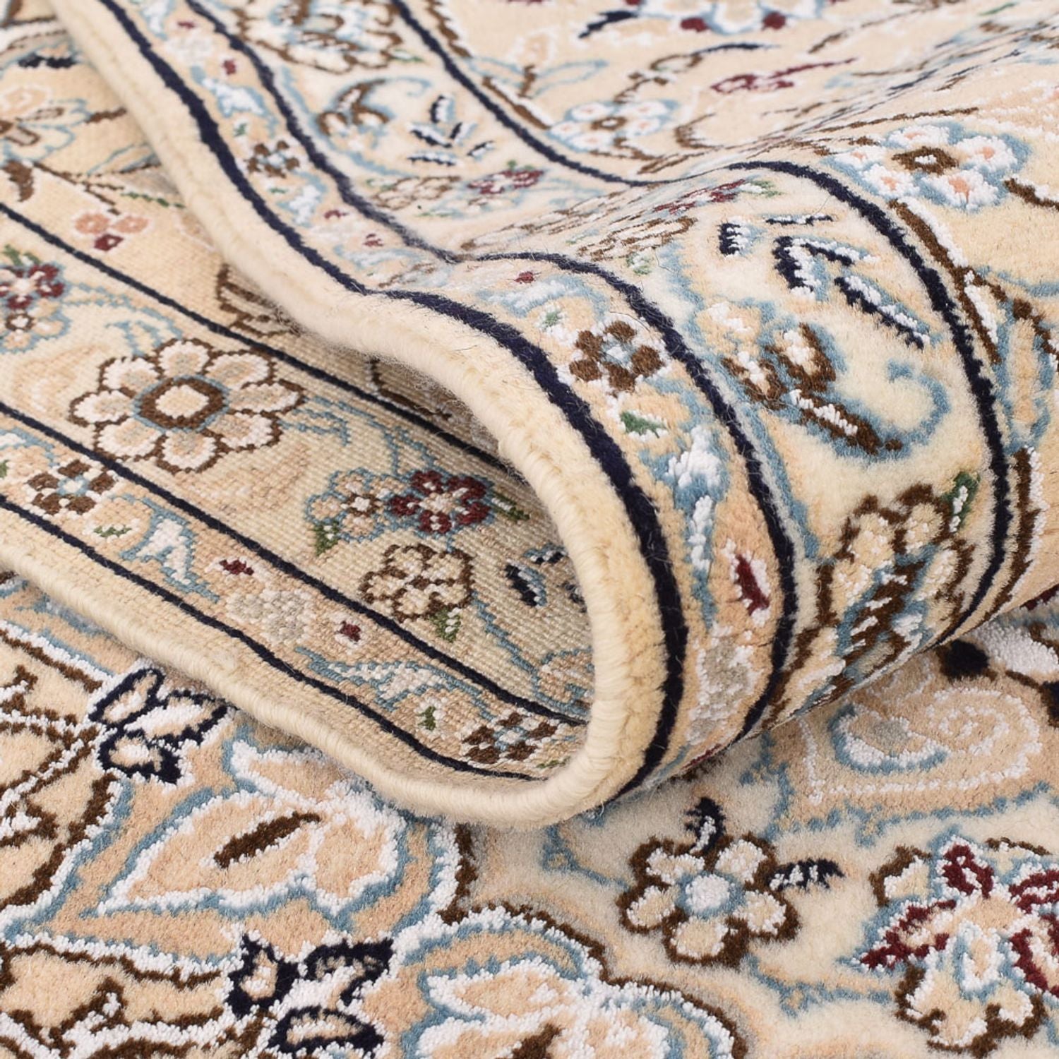 Alfombra Persa - Nain - Real - 307 x 207 cm - blanco