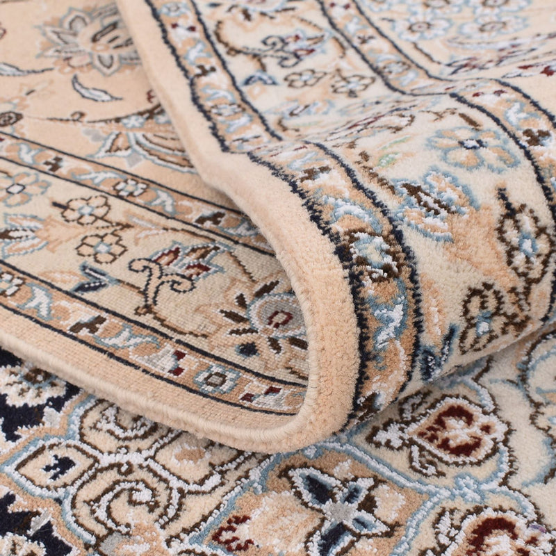 Alfombra Persa - Nain - Real cuadrado  - 310 x 305 cm - azul oscuro