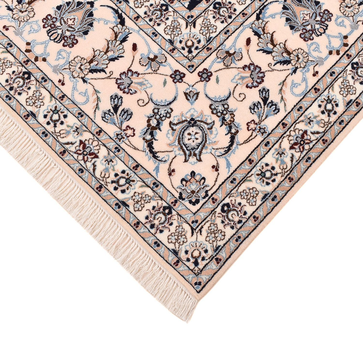 Alfombra Persa - Nain - Prima cuadrado  - 246 x 250 cm - azul oscuro