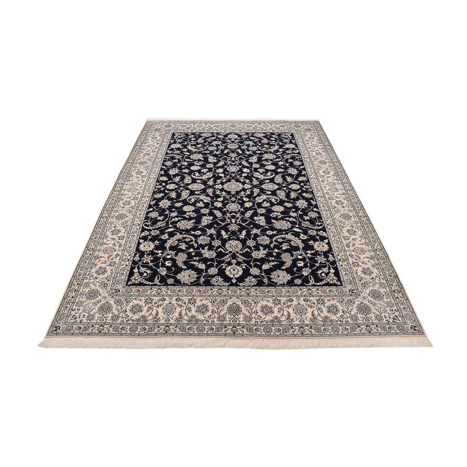 Alfombra Persa - Nain - Prima - 297 x 209 cm - azul oscuro