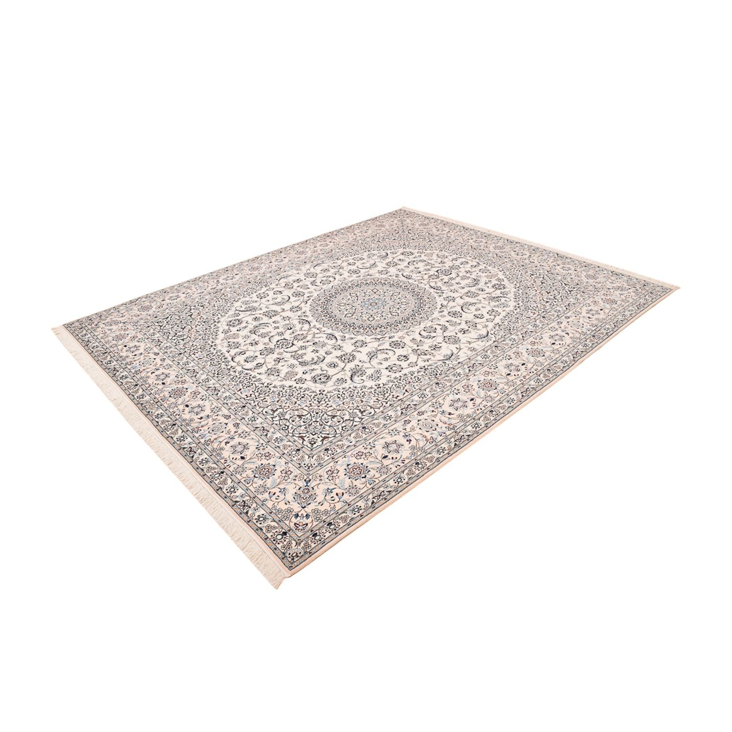 Alfombra Persa - Nain - Prima - 306 x 251 cm - blanco