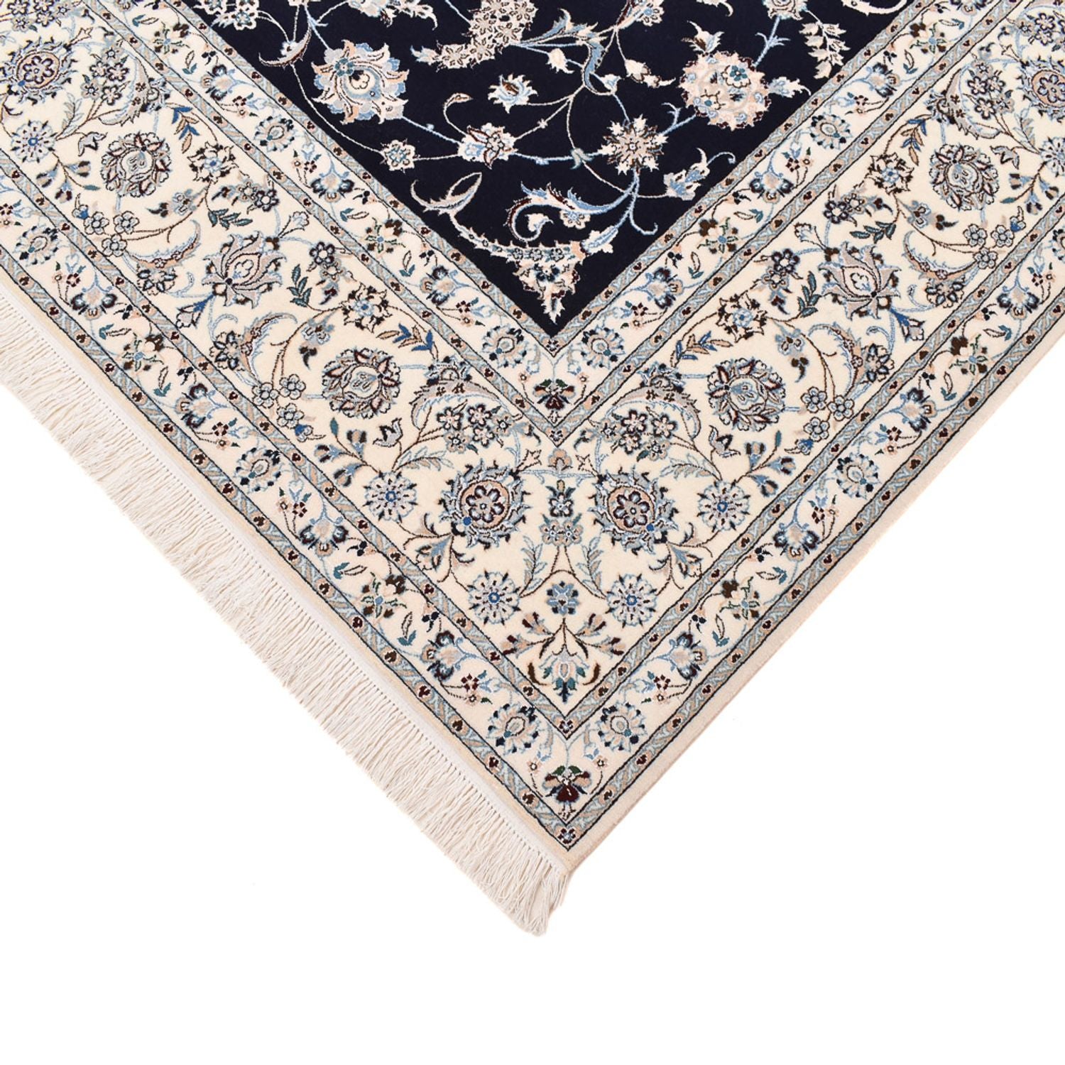Alfombra Persa - Nain - Prima - 310 x 210 cm - azul oscuro