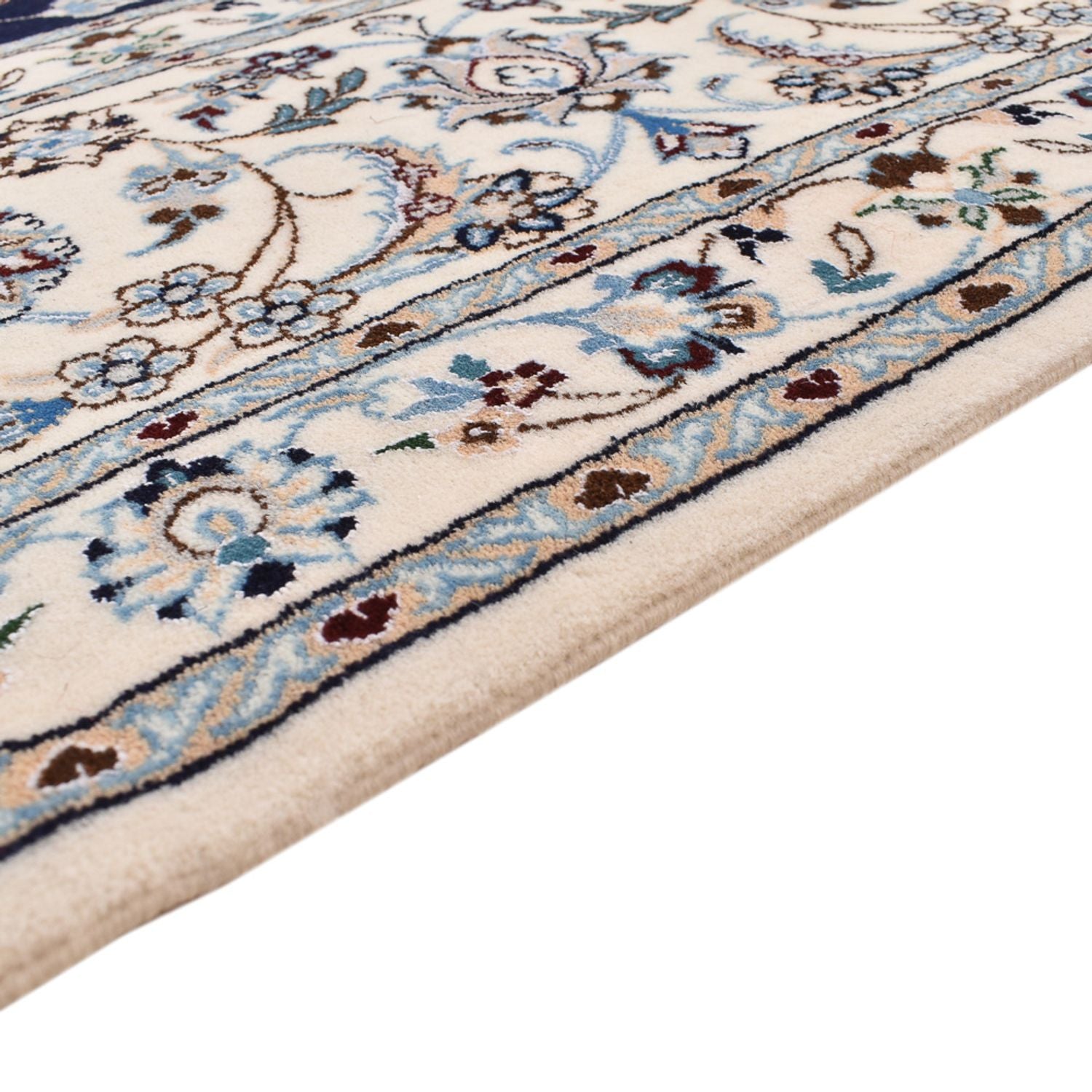 Alfombra Persa - Nain - Prima - 310 x 210 cm - azul oscuro