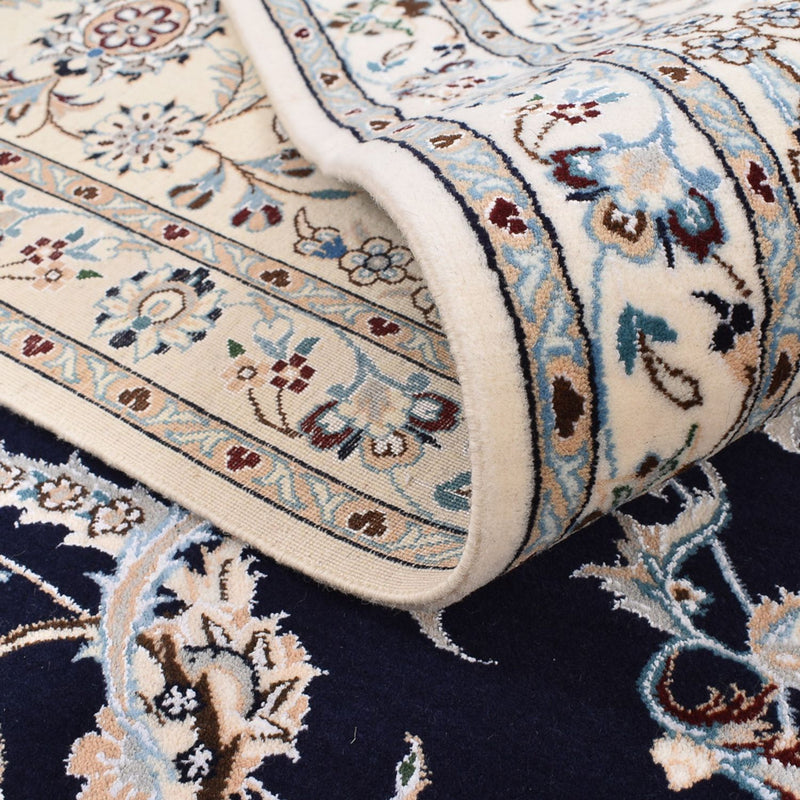 Alfombra Persa - Nain - Prima - 310 x 210 cm - azul oscuro