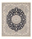 Alfombra Persa - Nain - Real - 303 x 250 cm - azul oscuro