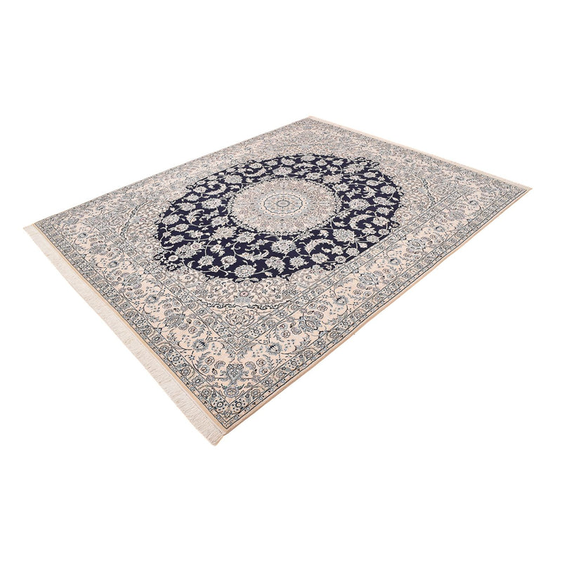 Alfombra Persa - Nain - Real - 303 x 250 cm - azul oscuro