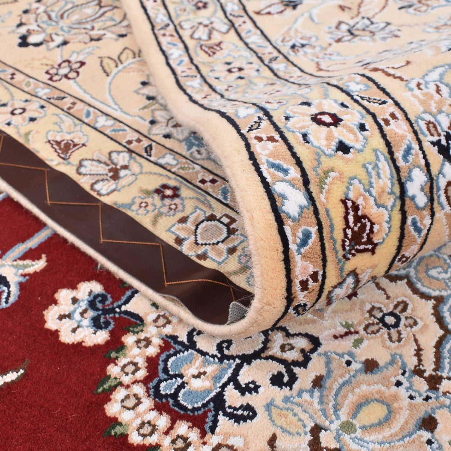 Alfombra Persa - Nain - Real - 355 x 241 cm - rojo