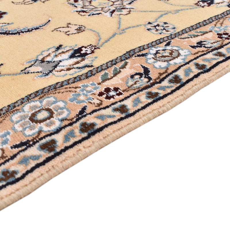 Alfombra de pasillo Alfombra Persa - Nain - Real - 269 x 88 cm - beige claro