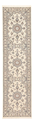 Alfombra de pasillo Alfombra Persa - Nain - Real - 348 x 89 cm - blanco