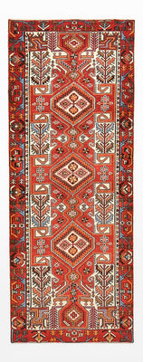 Alfombra de pasillo Alfombra persa - Nómada - 300 x 112 cm - rojo claro