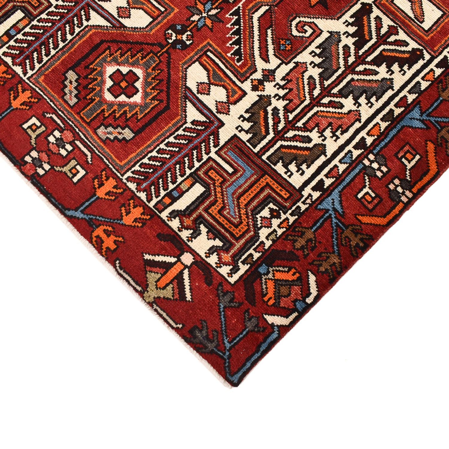 Alfombra de pasillo Alfombra persa - Nómada - 300 x 112 cm - rojo claro