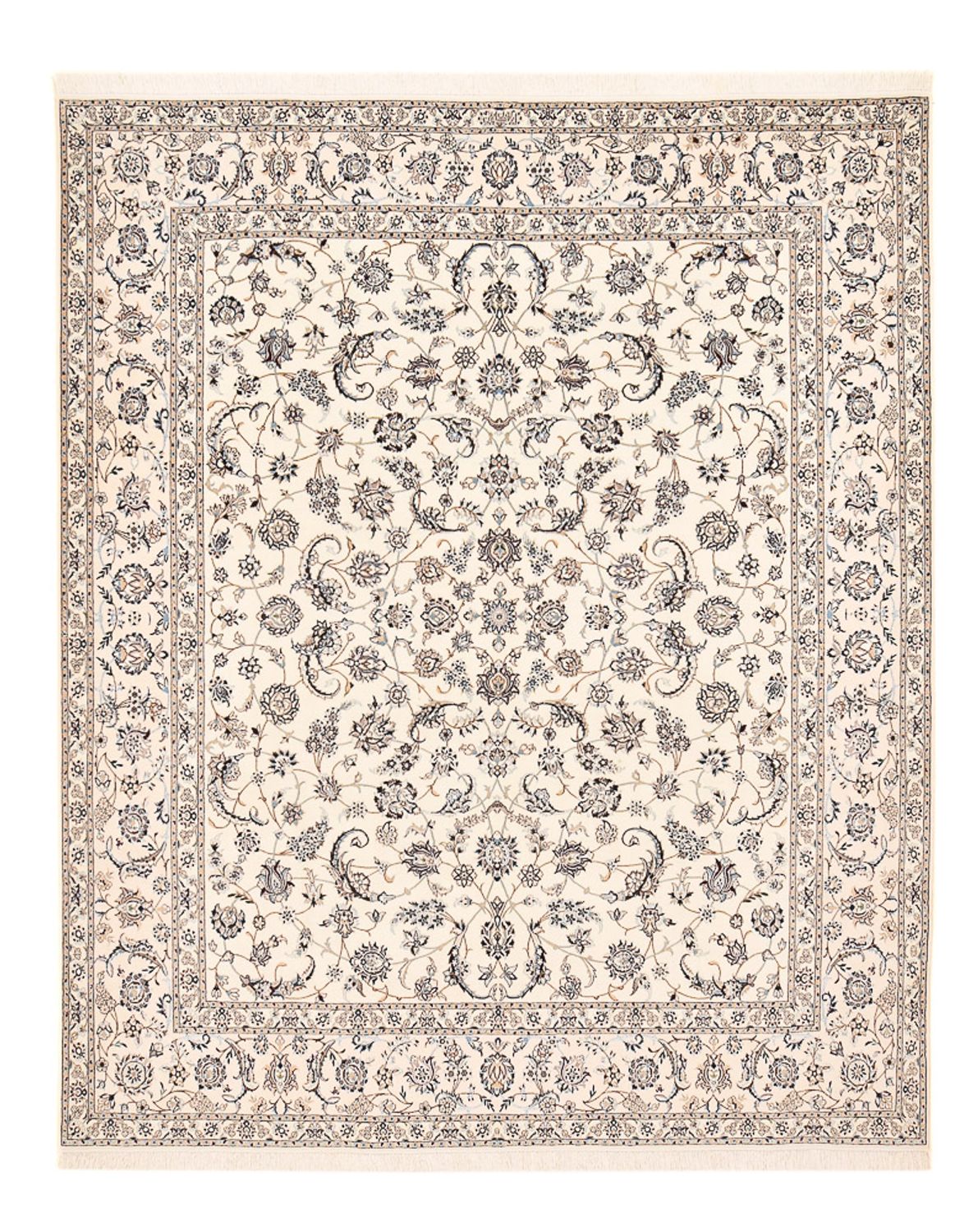 Alfombra Persa - Nain - Prima - 307 x 255 cm - blanco