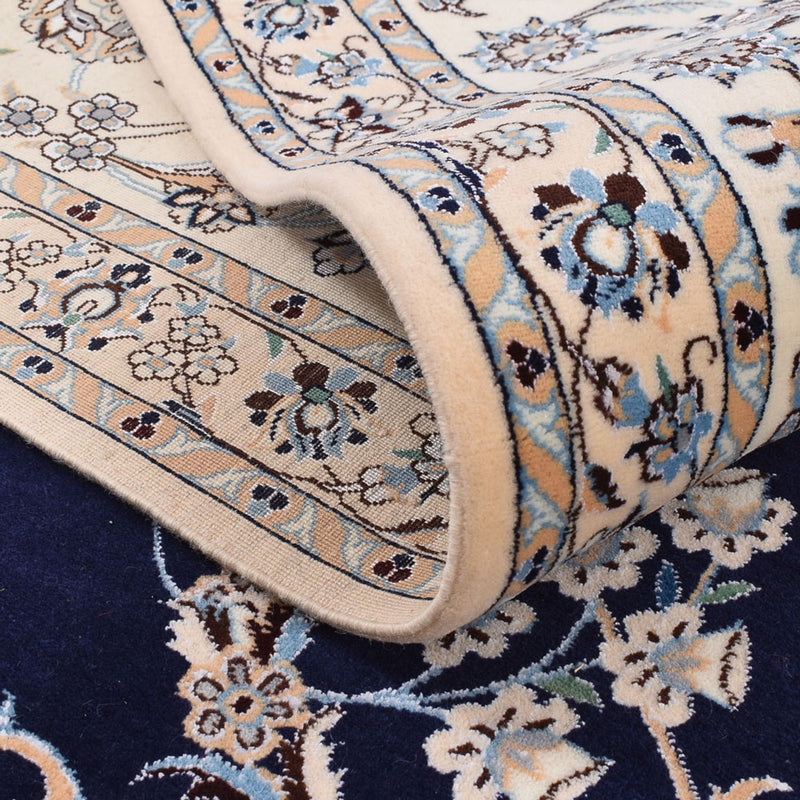 Alfombra Persa - Nain - Prima - 304 x 258 cm - azul oscuro