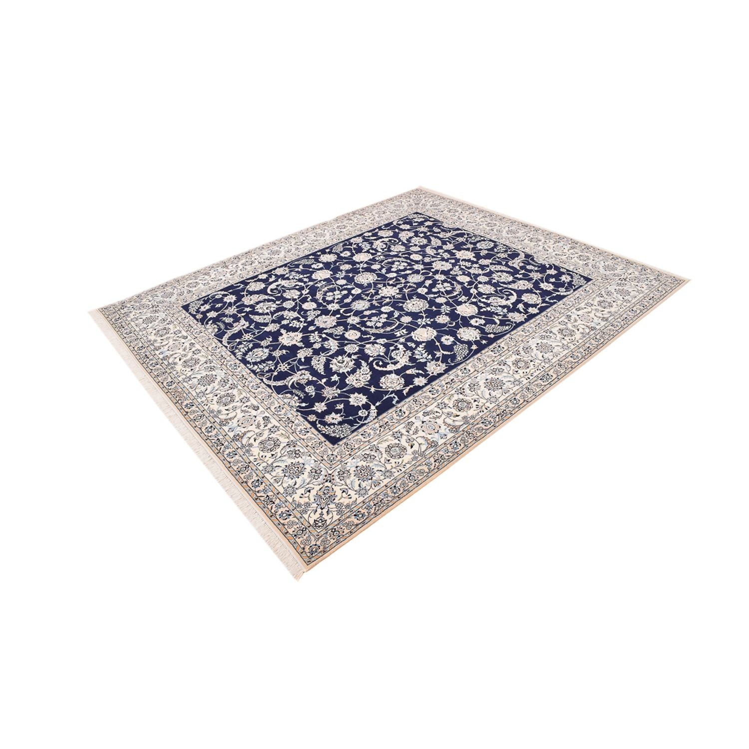 Alfombra Persa - Nain - Prima - 304 x 258 cm - azul oscuro