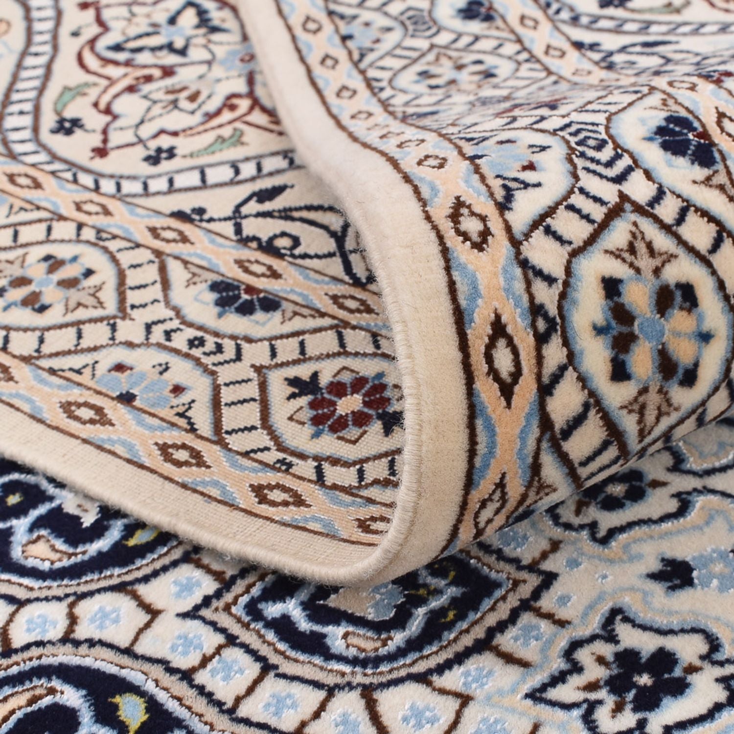 Alfombra Persa - Nain - Prima - 307 x 262 cm - gris oscuro