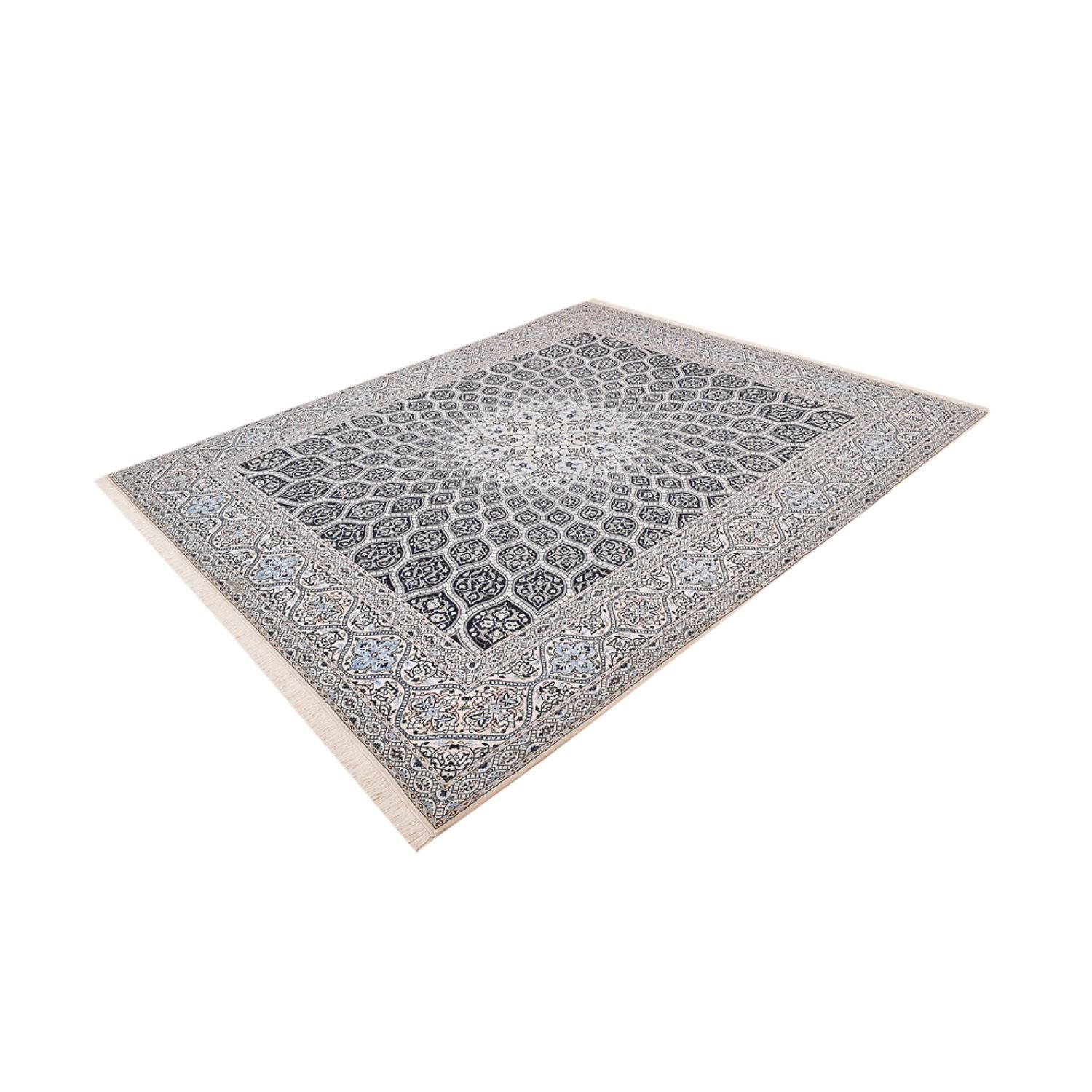 Alfombra Persa - Nain - Prima - 307 x 262 cm - gris oscuro