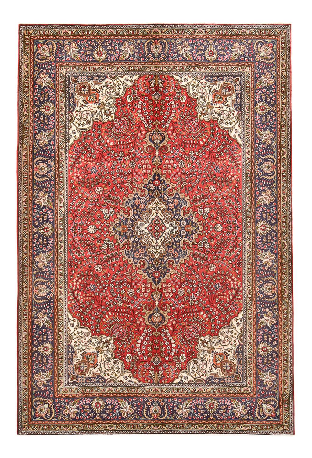 Alfombra persa - Tabriz - 295 x 198 cm - rojo