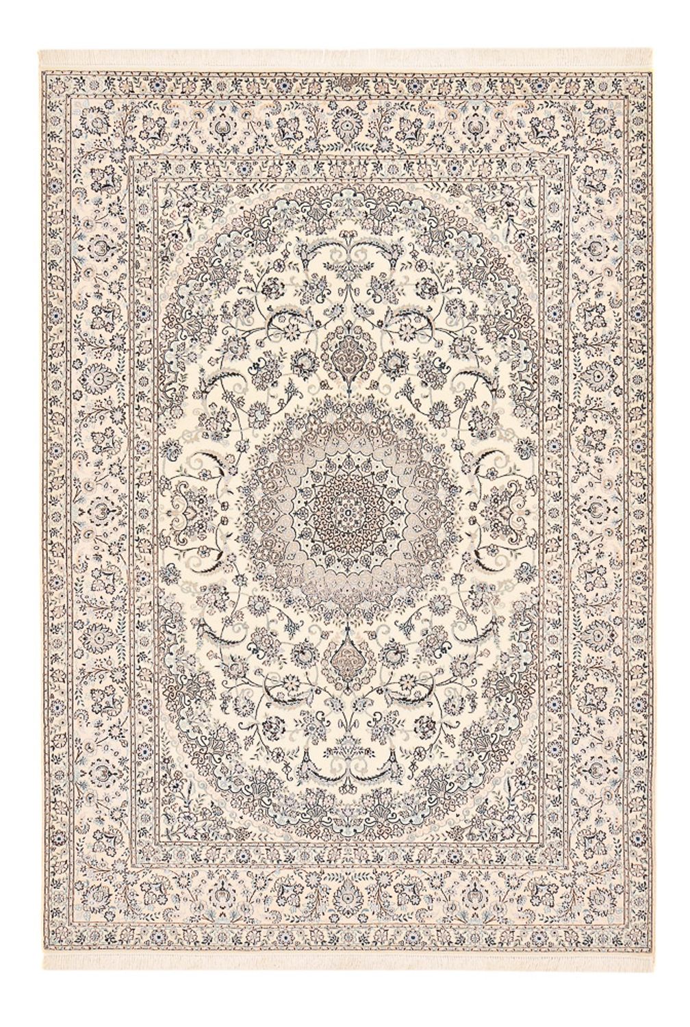 Alfombra Persa - Nain - Prima - 302 x 210 cm - blanco