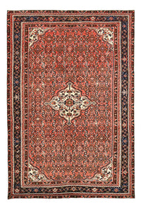 Alfombra persa - Nómada - 306 x 208 cm - rojo claro