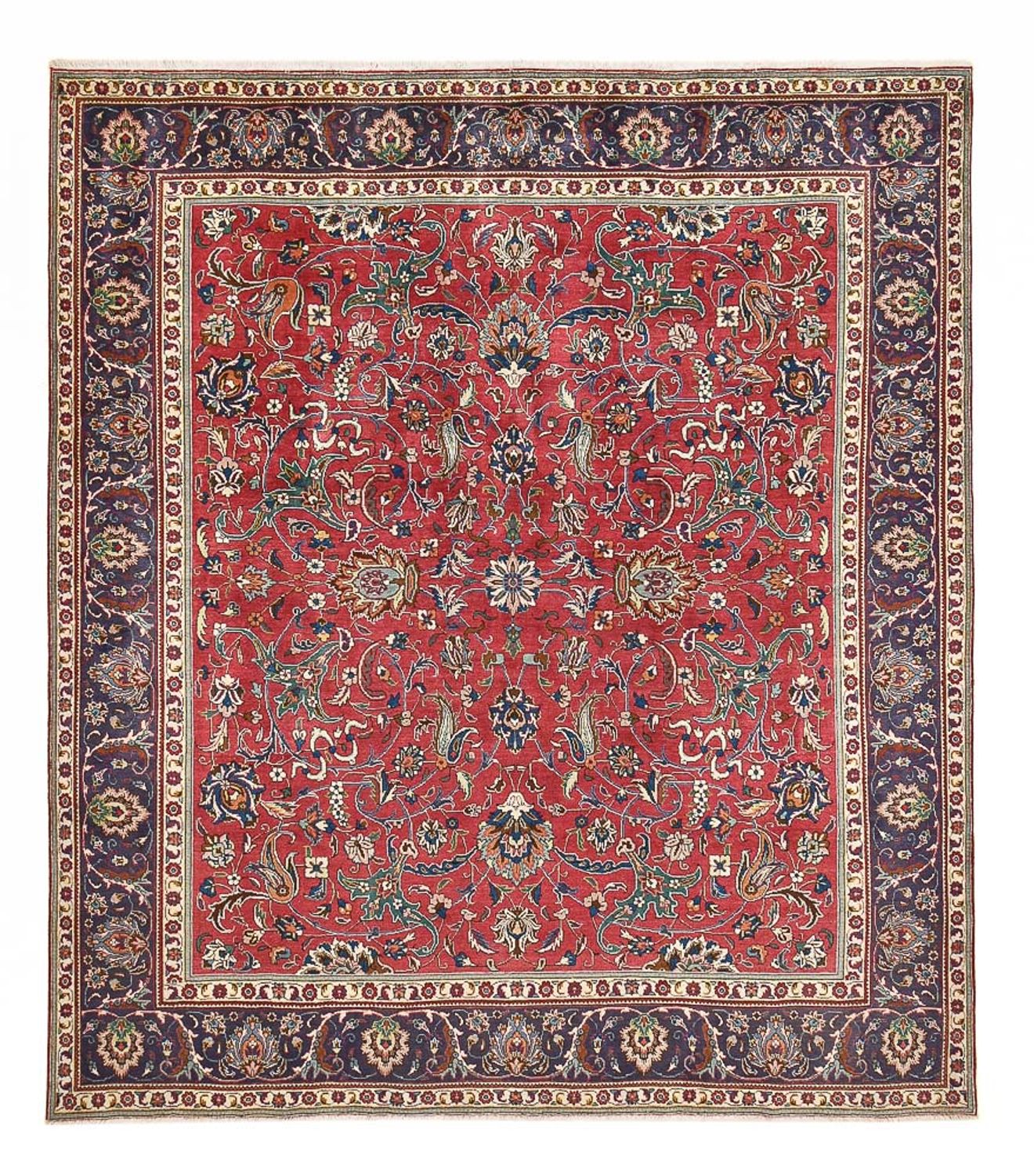Alfombra persa - Tabriz forma especial  - 348 x 307 cm - rojo