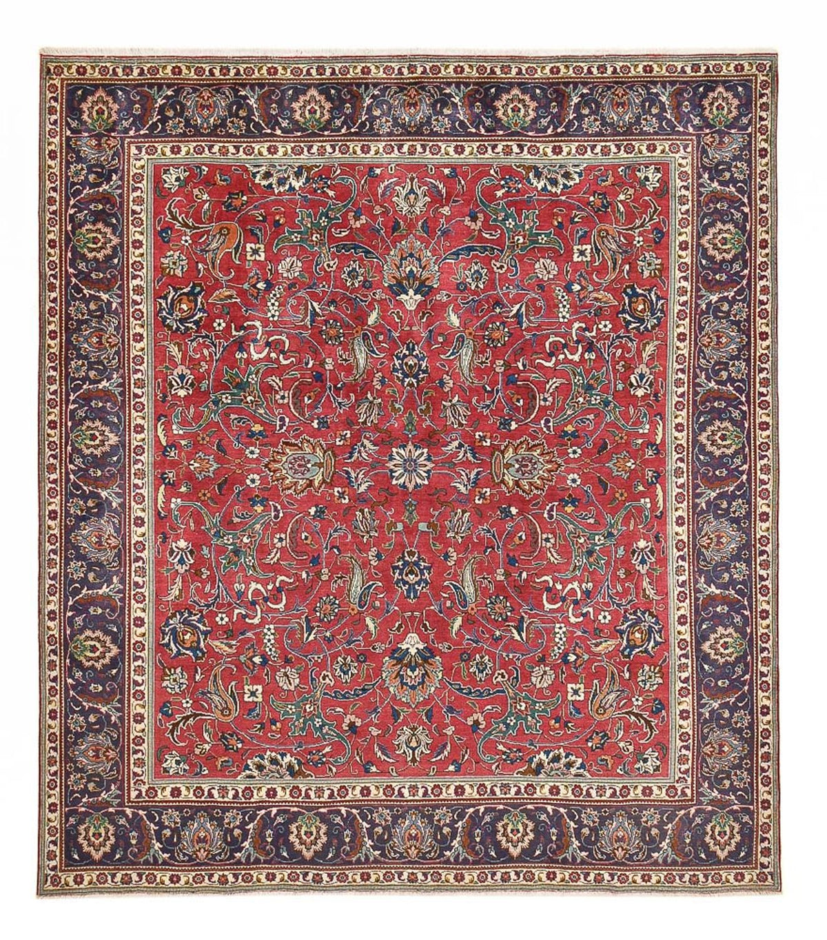 Alfombra persa - Tabriz forma especial  - 348 x 307 cm - rojo