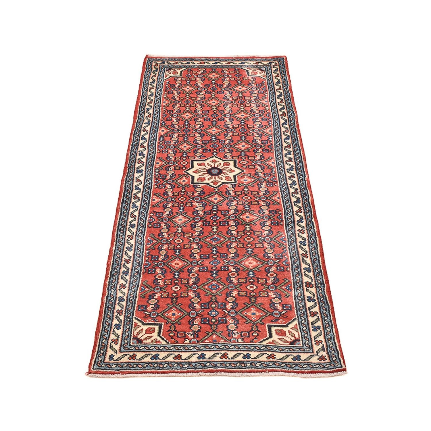 Alfombra de pasillo Alfombra persa - Nómada - 183 x 67 cm - rojo claro