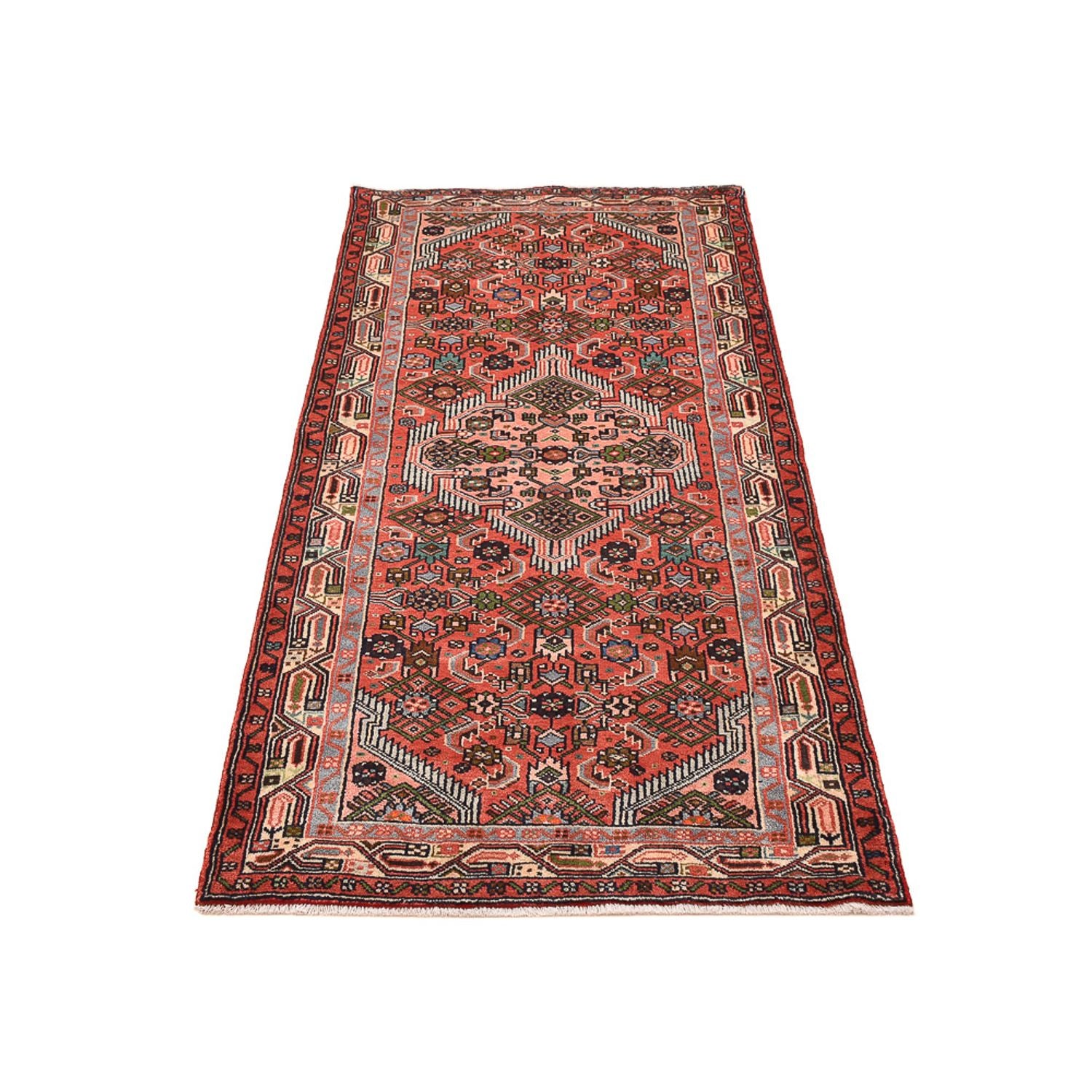 Alfombra de pasillo Alfombra persa - Nómada - 202 x 92 cm - rojo claro