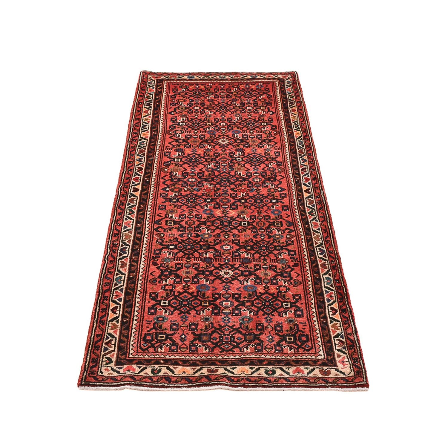 Alfombra de pasillo Alfombra persa - Nómada - 200 x 73 cm - rojo claro