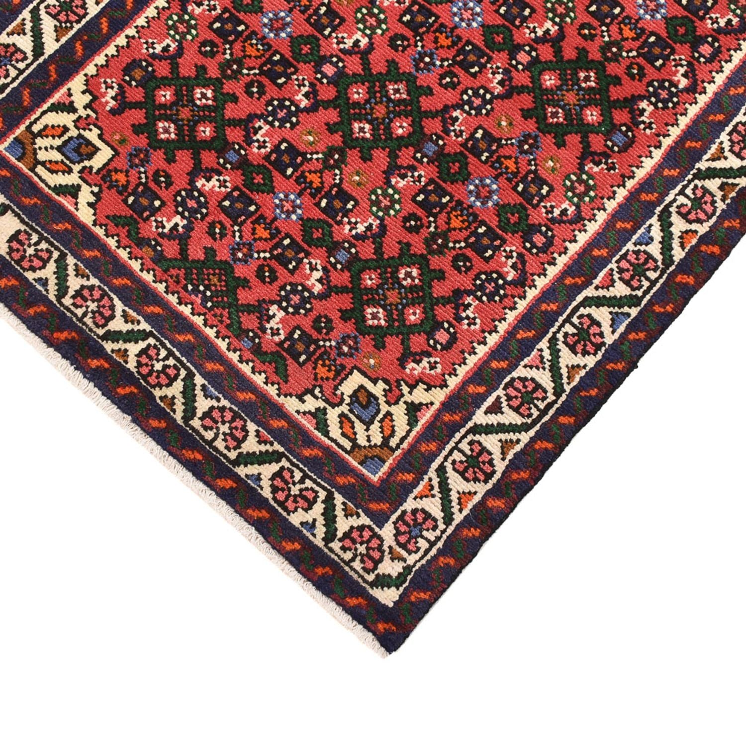 Alfombra de pasillo Alfombra persa - Nómada - 193 x 69 cm - rojo claro