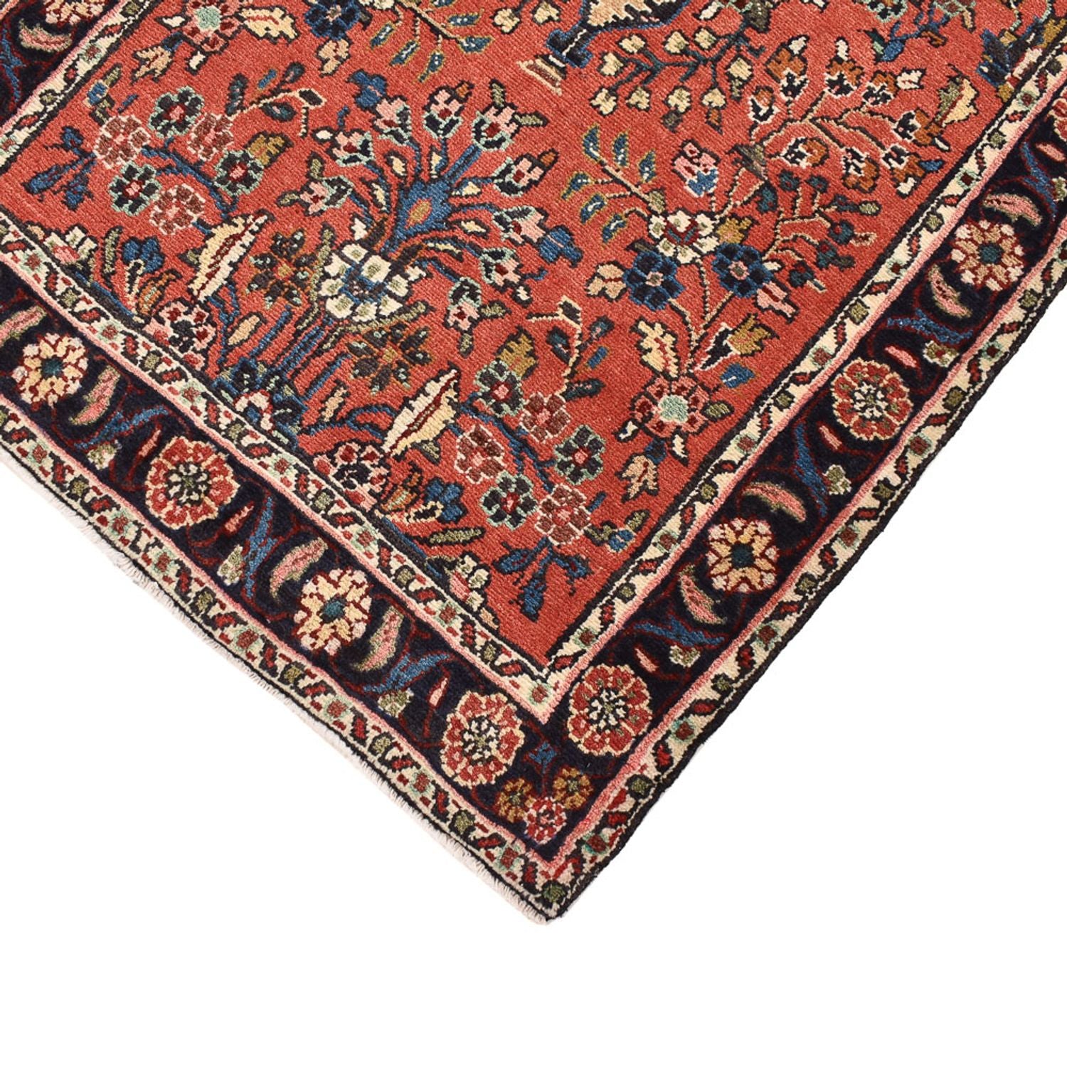 Alfombra de pasillo Alfombra persa - Nómada - 257 x 84 cm - rojo claro