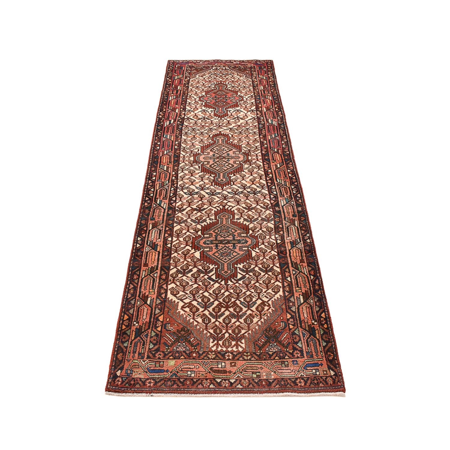 Alfombra de pasillo Alfombra persa - Nómada - 300 x 85 cm - rojo claro