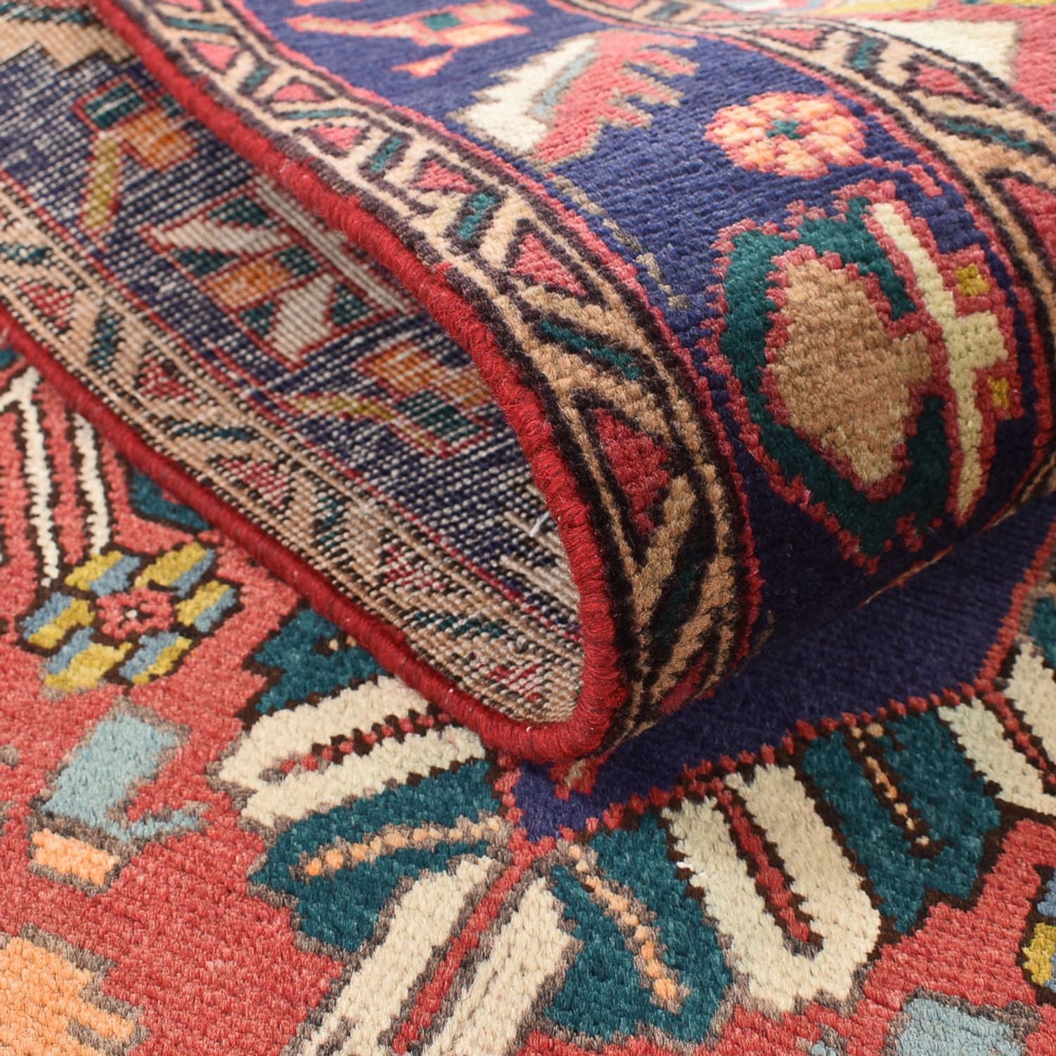Alfombra de pasillo Alfombra persa - Tabriz - 354 x 117 cm - multicolor