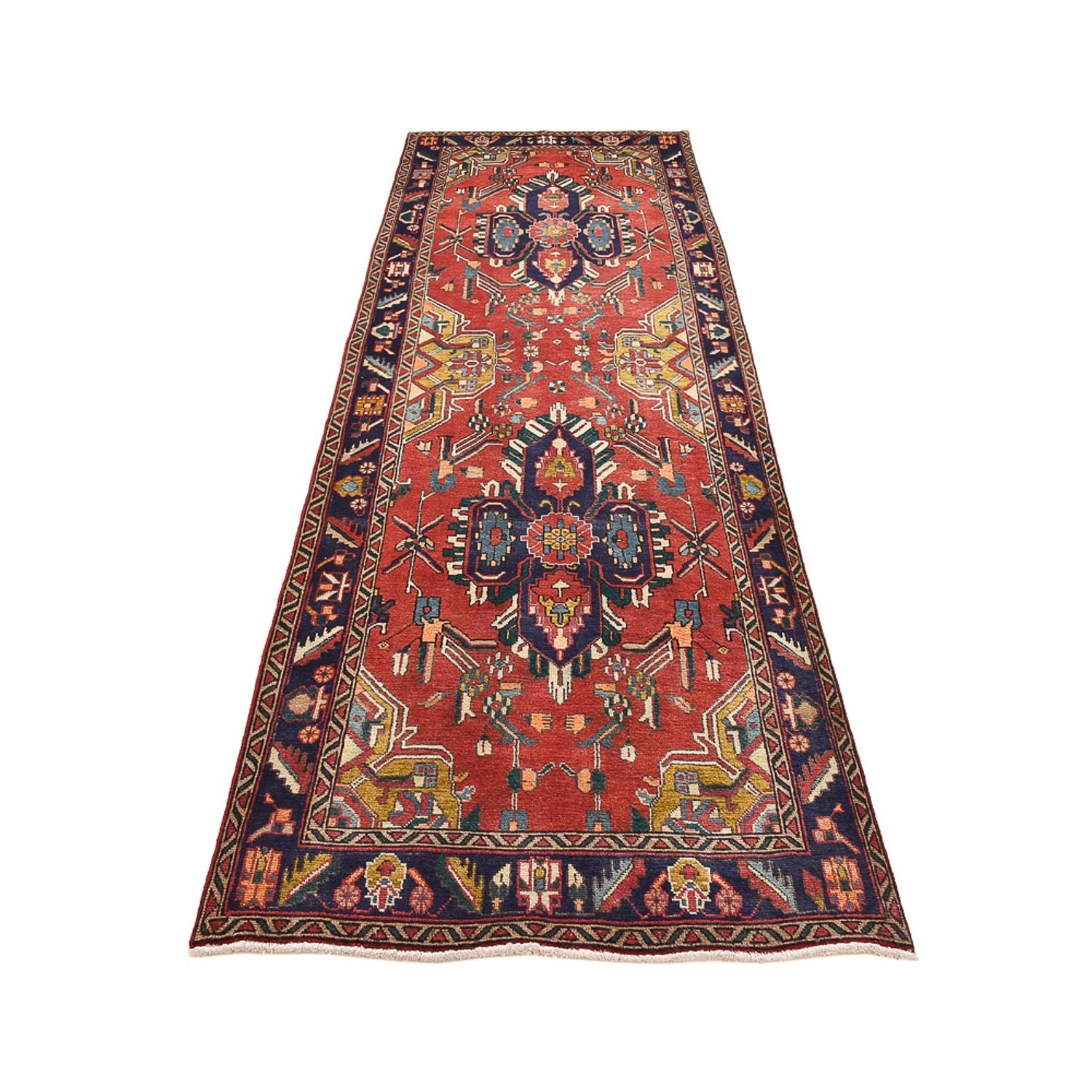 Alfombra de pasillo Alfombra persa - Tabriz - 354 x 117 cm - multicolor