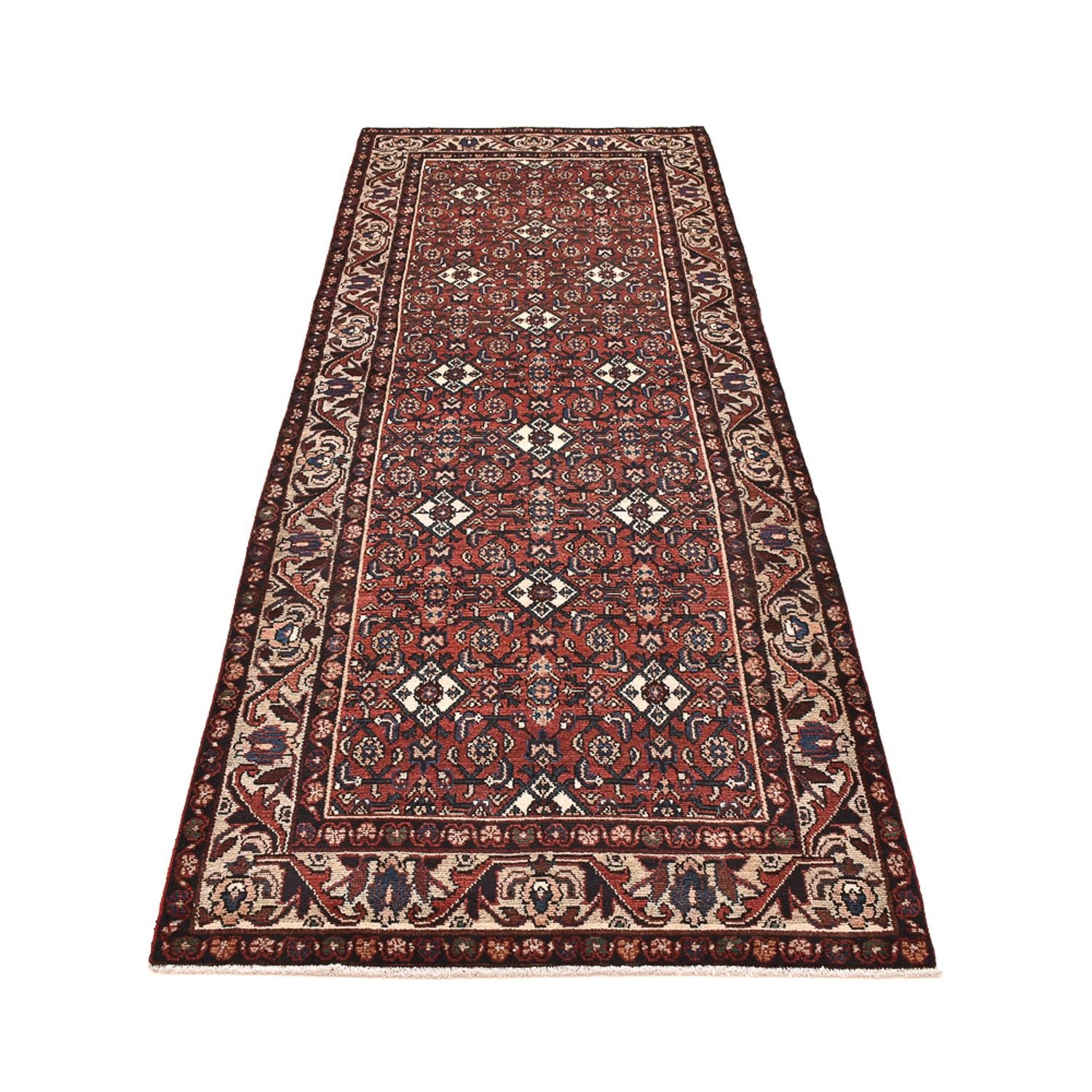 Alfombra de pasillo Alfombra persa - Nómada - 307 x 111 cm - óxido