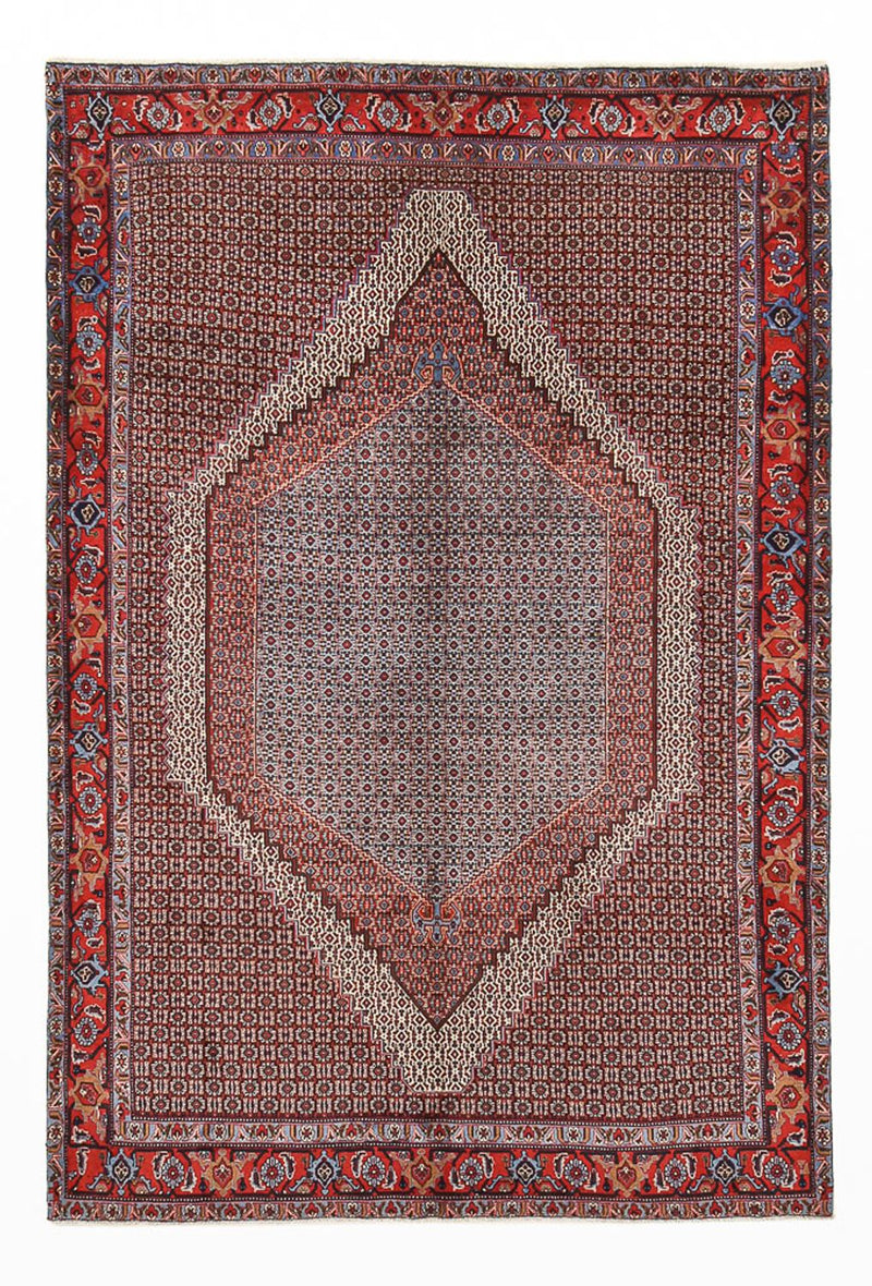 Alfombra persa - Clásica - 296 x 196 cm - rojo burdeos