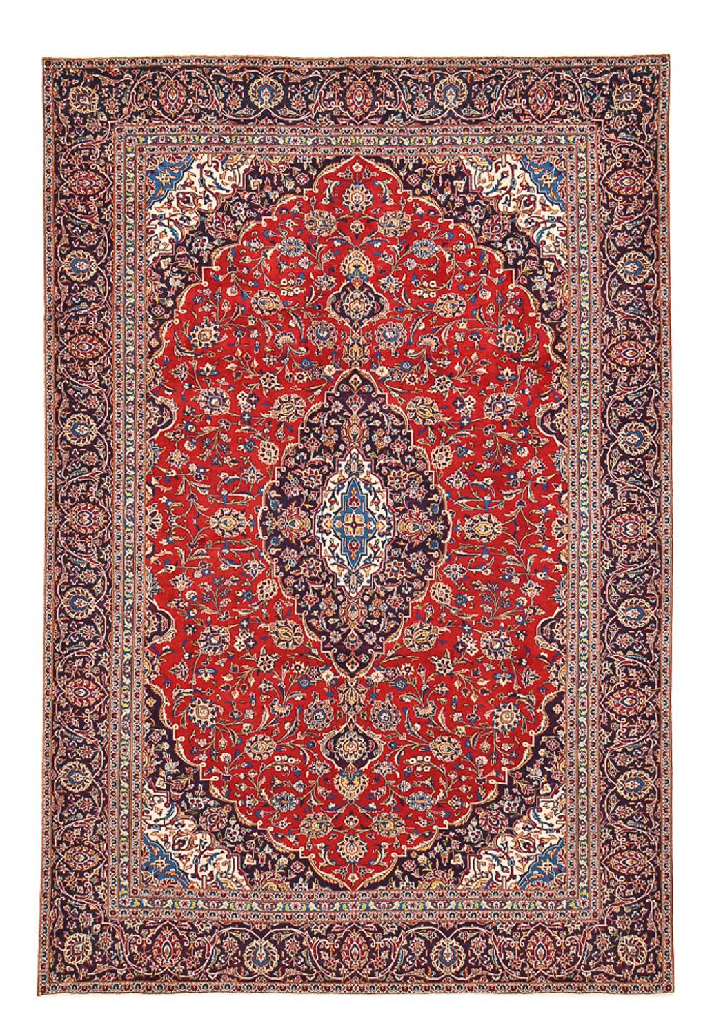 Alfombra persa - Keshan - 405 x 275 cm - rojo