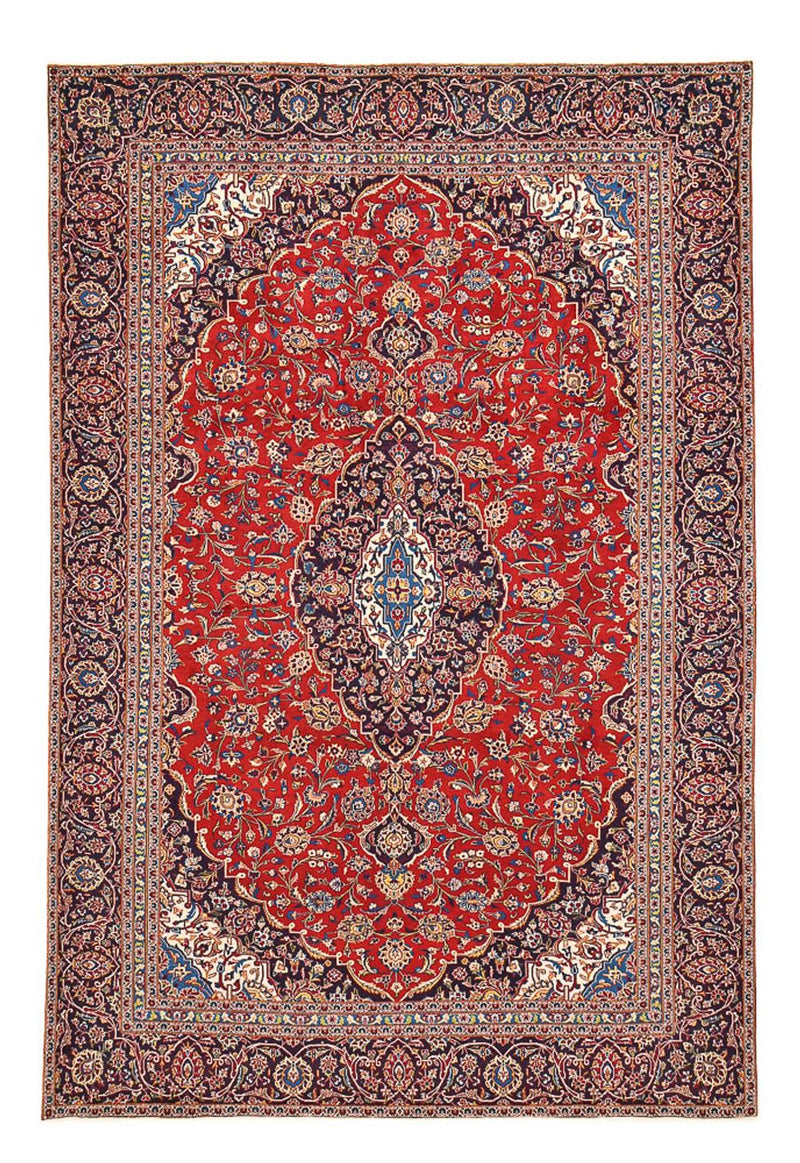 Alfombra persa - Keshan - 405 x 275 cm - rojo