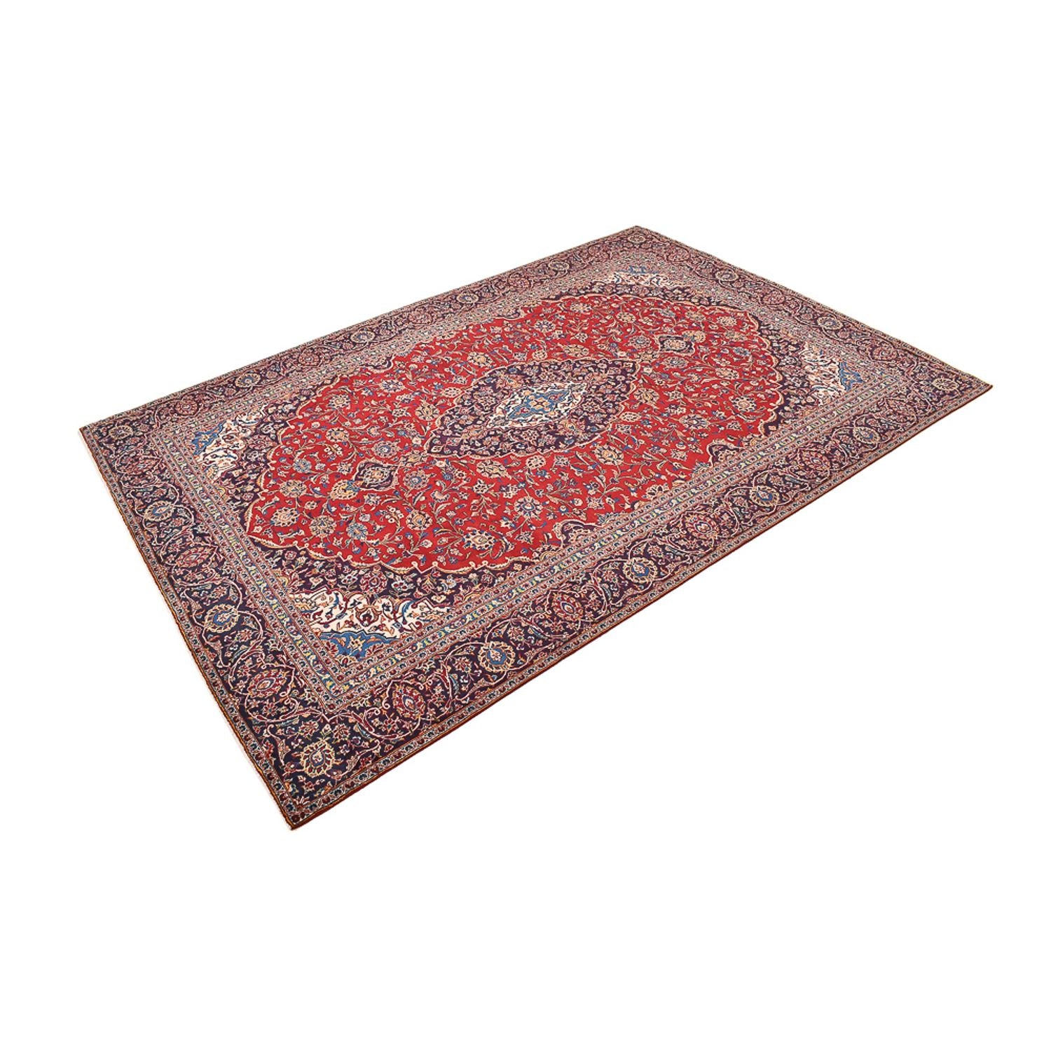Alfombra persa - Keshan - 405 x 275 cm - rojo
