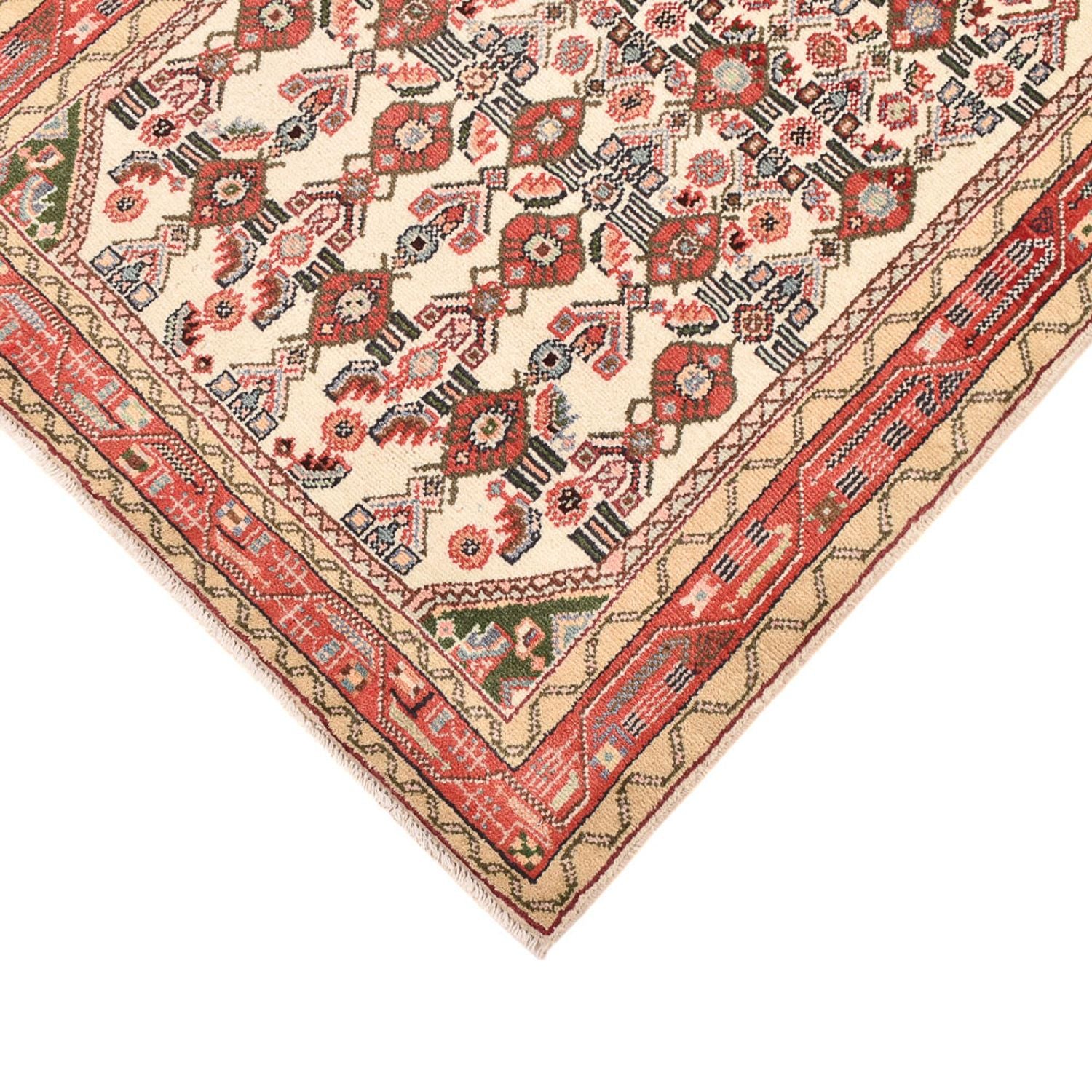 Alfombra de pasillo Alfombra persa - Nómada - 227 x 80 cm - beige