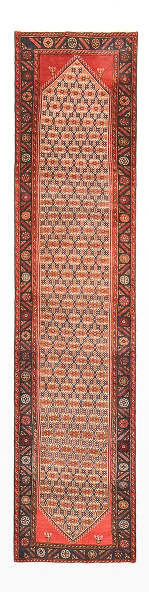 Alfombra de pasillo Alfombra persa - Nómada - 393 x 90 cm - rojo claro