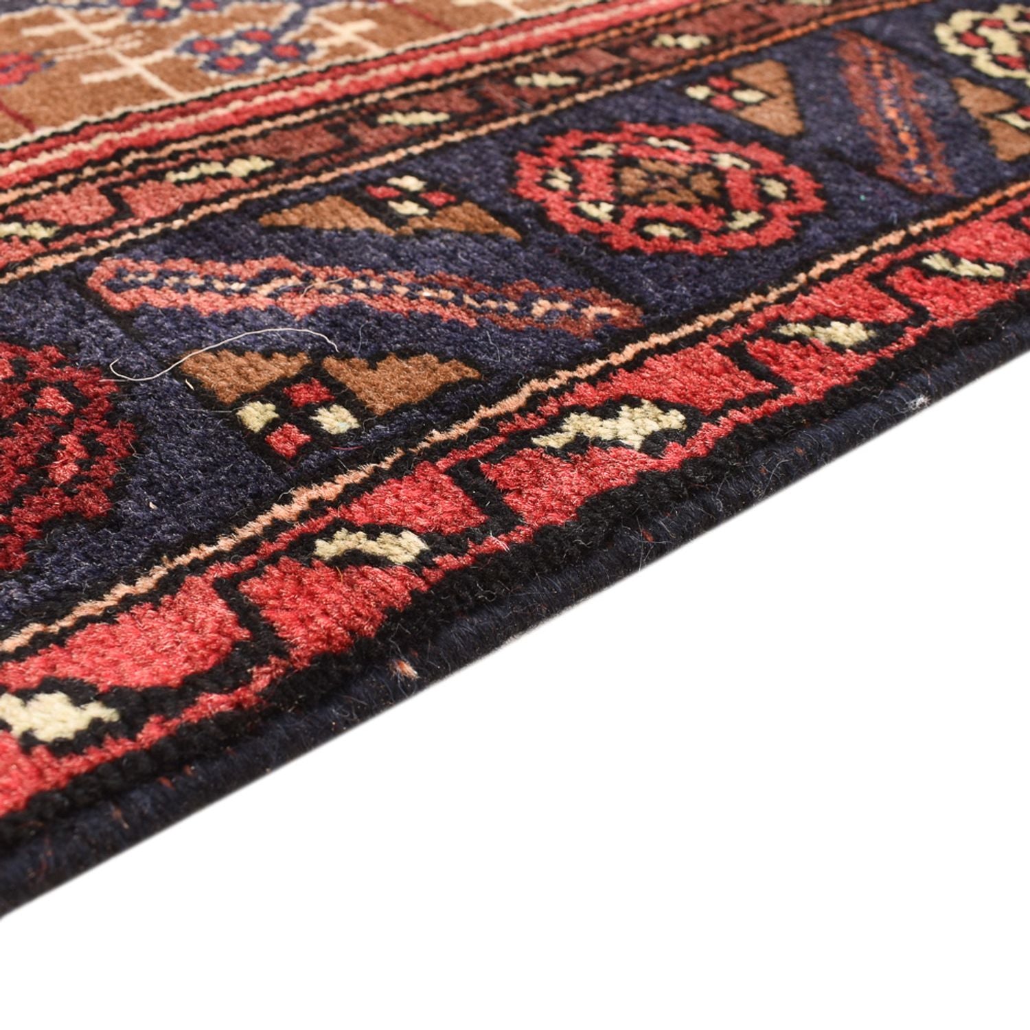 Alfombra de pasillo Alfombra persa - Nómada - 393 x 90 cm - rojo claro