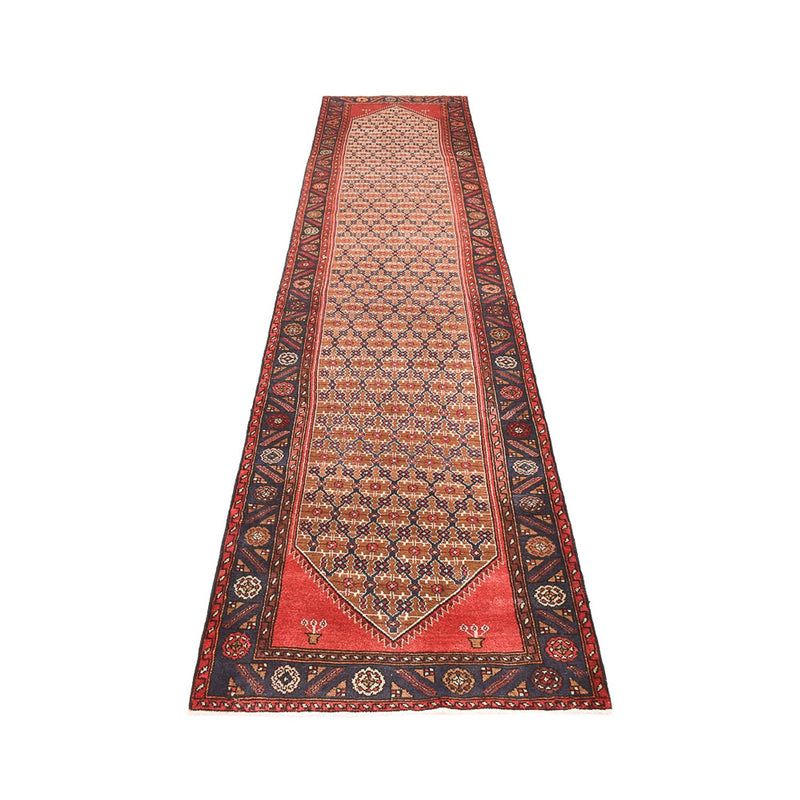 Alfombra de pasillo Alfombra persa - Nómada - 393 x 90 cm - rojo claro