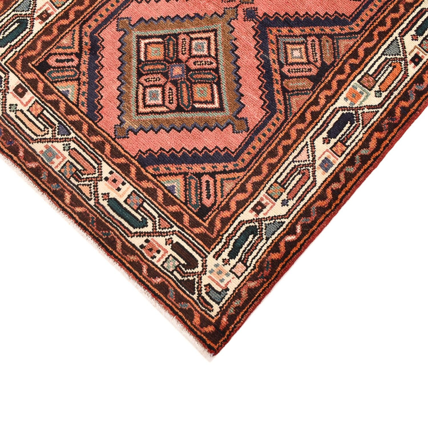 Alfombra de pasillo Alfombra persa - Nómada - 224 x 86 cm - rojo claro